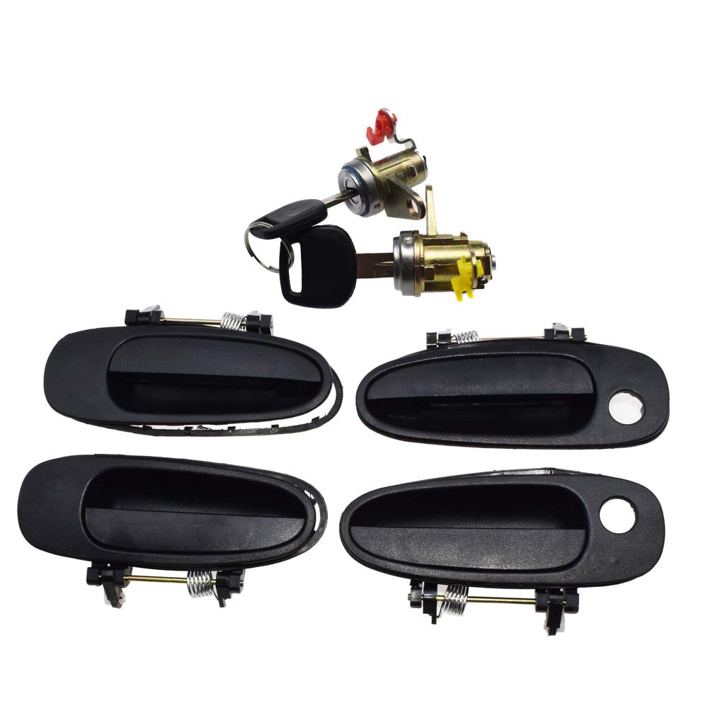 4/ 8/ 9 Pcs Car Outside or Ide Door Handle Front Rear Left Right or W./ Door Lock For Toyota Corolla 1993 1994 1995 1996 1997