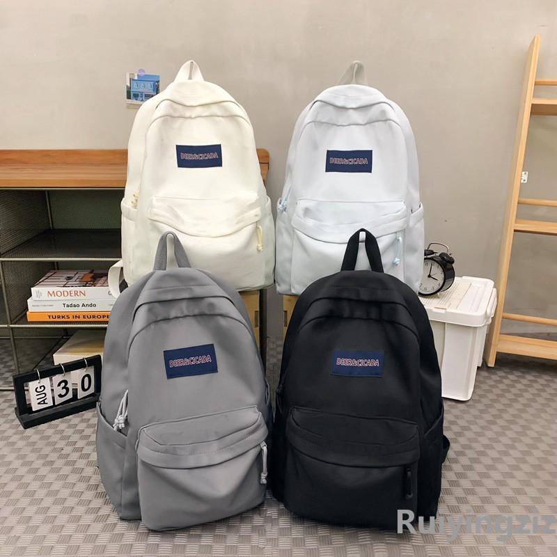 Skolväska Dam Junior High School Student Ryggsäck Herr College Student Datorryggsäck