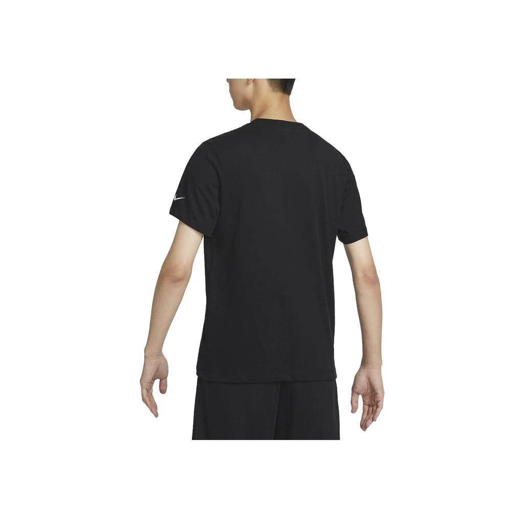 Nike Tricou Casual Pulover cu Gât Rotund cu Imprimeu Logo cu Mânecă Scurtă Bărbați Topuri Negru DZ2707-010