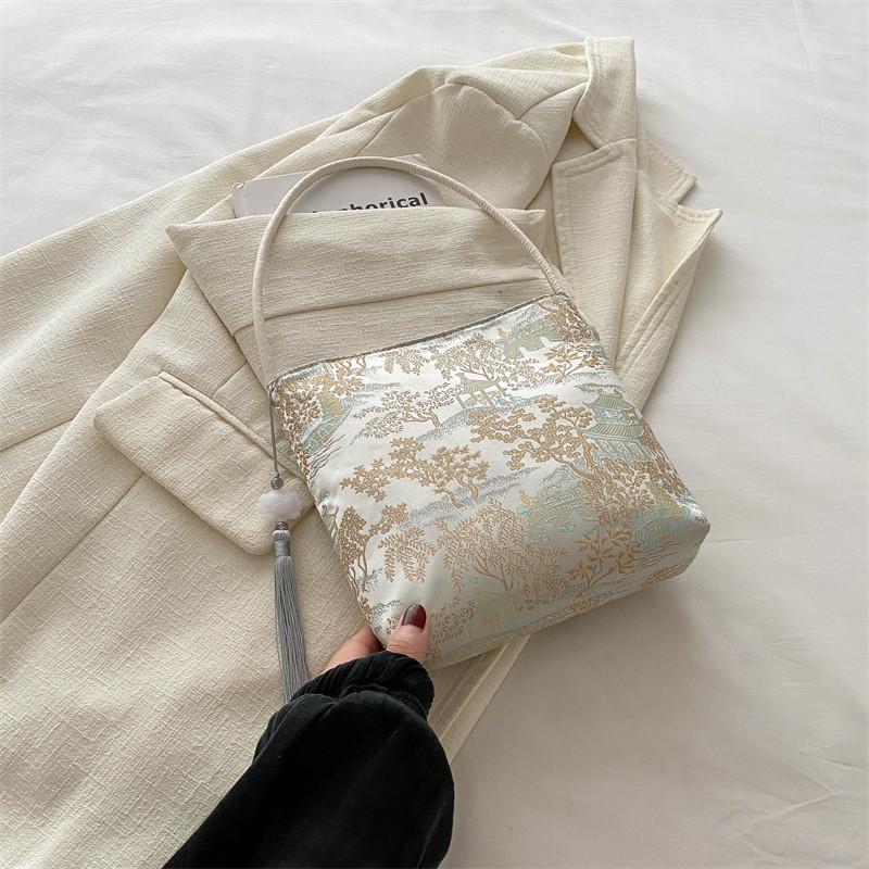 Chic 2024 Summer Bucket Bag For Women Trendy Pu Leather Shoulder Bag зелёный