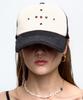 Aleseueseussi Western Rivet Mesh Cap - Black/Ivory
