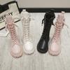 Girls Boots New Autumn and Winter Little Girl High Boots Black Princess Boots Model Catwalk Boots Riding Boots