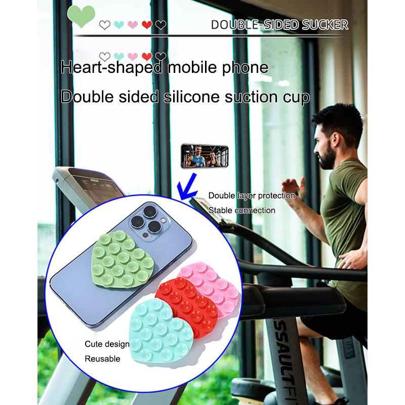 Heart Suction Cup Phone Mount Phone Accessories Hands-Free Strong Grip Holder For Selfies And Videos