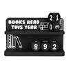 Reading Counter Bookshelf Decor Book Read This Year Ornament Yearly Reading Record Reading Challenge Tracker Gift for Book Lovers