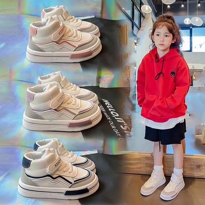 Kinder bord schuhe kleine weiße schuhe high top papa schuhe lässige sport schuhe herbst neue medium kinder schüler