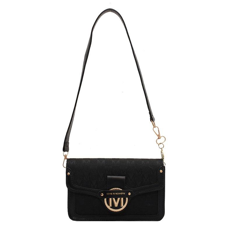 Bag Women's Early Autumn New Printed M Letter Shoulder Handbag Trendy Fashion Lock Small Square Bag Women's Bag