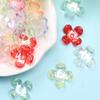 Home Four Petal Receptacle For Jewelry Making Charms Supplies AB Color Flower Beads 17x6mm Necklace 60pcs Spacer Beads Bracelets