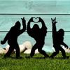 Bigfoot Metal Stake Outdoor Decor Big Foot Sasquatch Gifts for Men Women Bigfoot Silhouette Statues for Yard Art