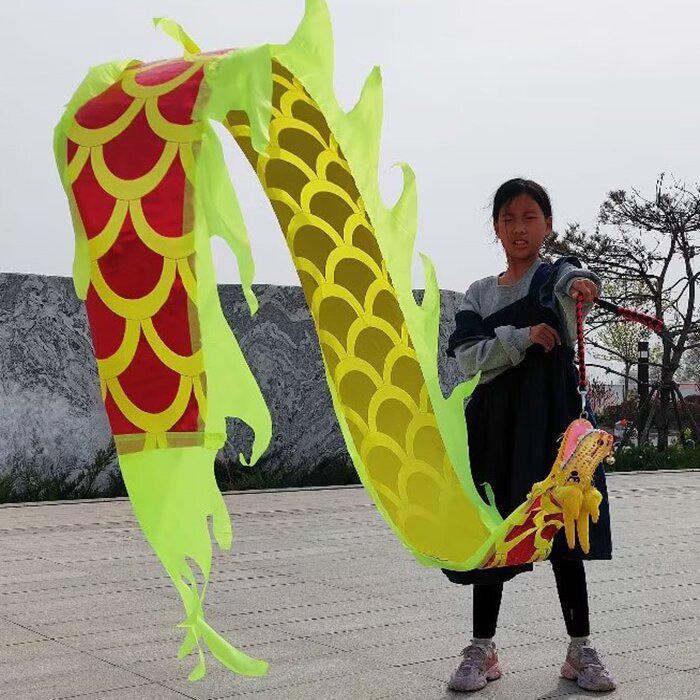Colorful Children's Fitness Dance Ribbons - Outdoor Dragon Swing for Fun