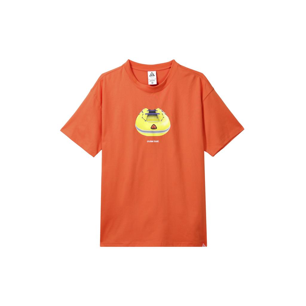 Nike ACG Printed Quick-Dry Crew Neck Short Sleeve T-Shirt Men Tops Clay-Yellow FQ3726-809