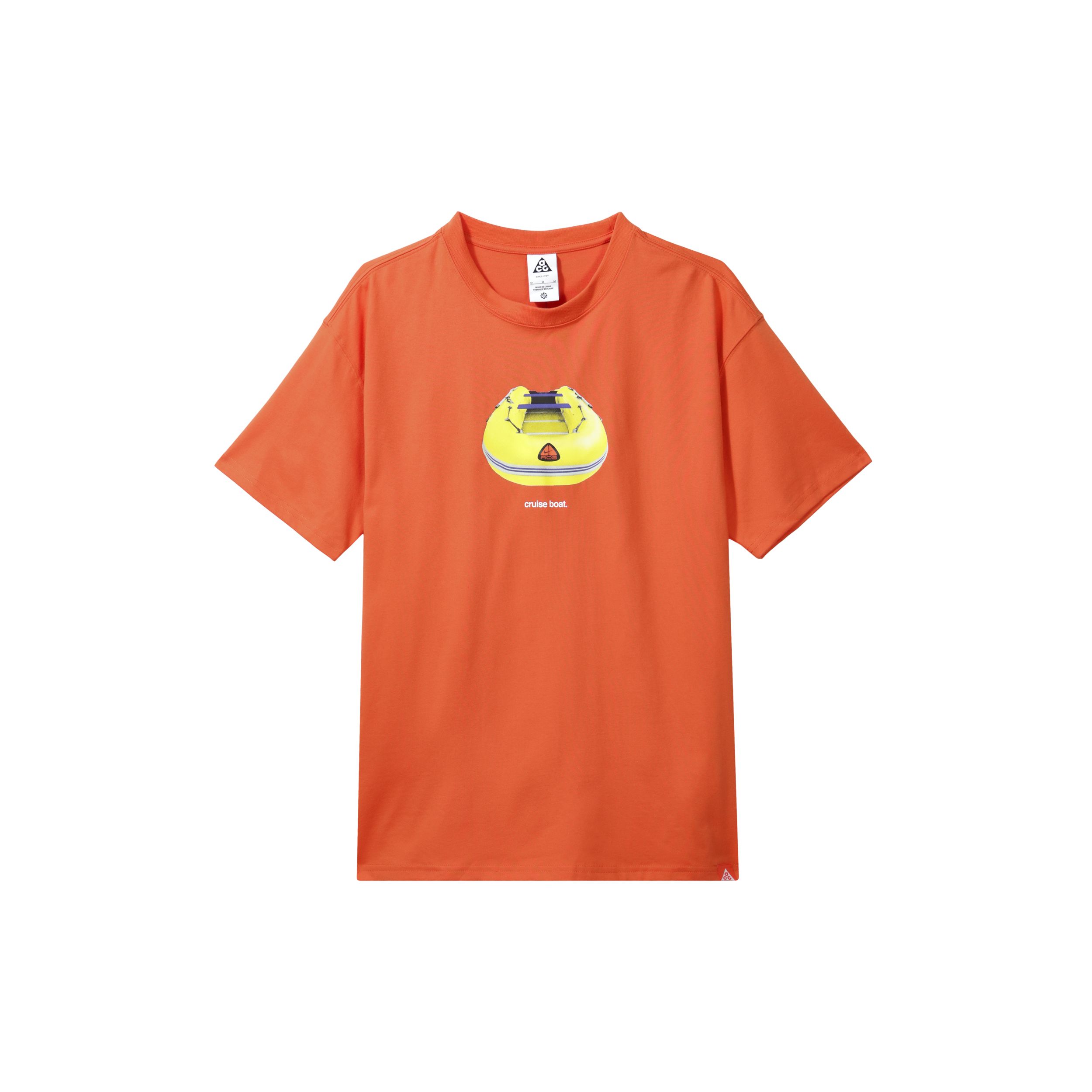 

Nike ACG Быстросохнущая футболка с круглым вырезом и коротким рукавом с принтом, мужские топы, глиняно-желтый цвет FQ3726-809 M