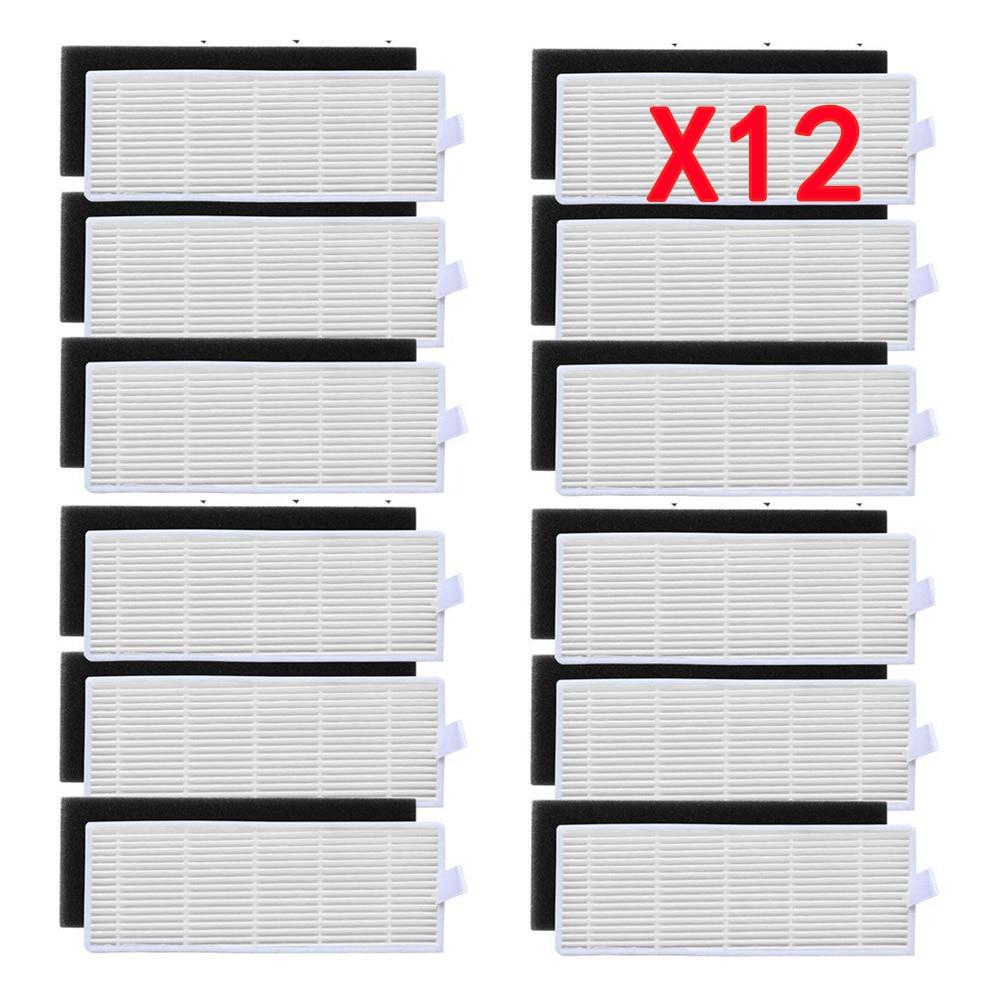 18 buc/lot filtru Hepa pentru robot aspirator pentru ilife A8 a40 a6 a4 a4s piese filtru perie laterala danhui piese aspirator robot