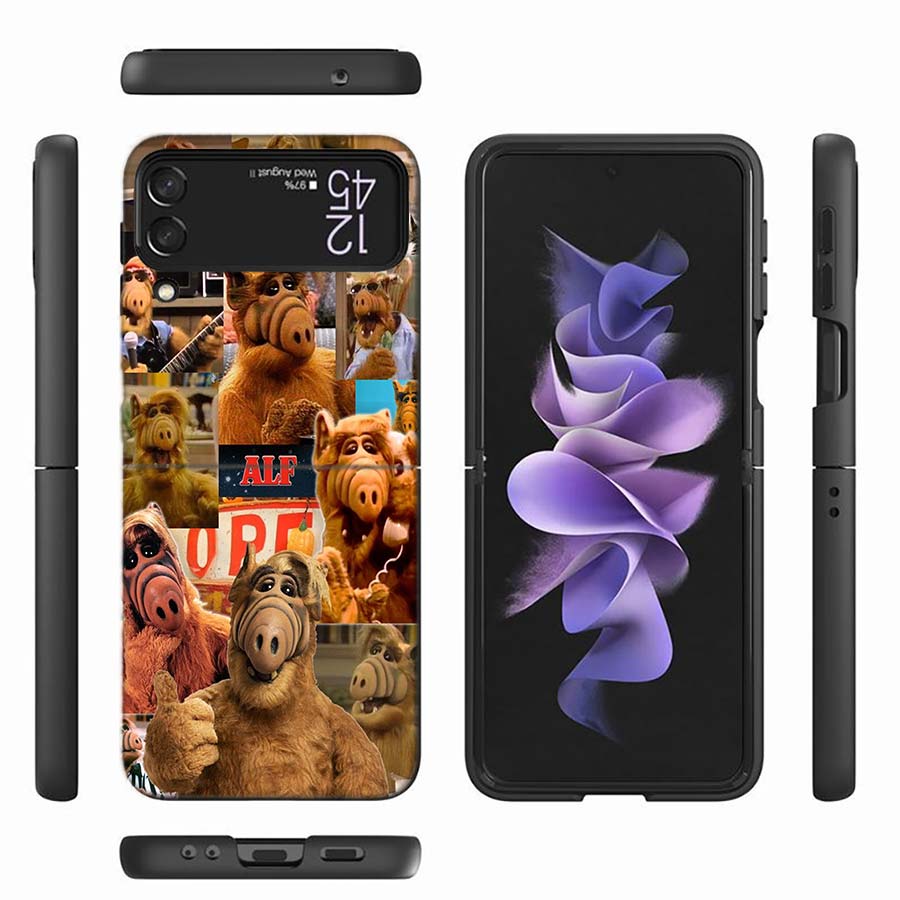 Alf TV Series Phone Case For Samsung Z Flip 6 7 5G Z Flip 5 Galaxy Z Flip 3 4 5G ZFlip Shockproof Hard Cover TPU PC Coque Capa S