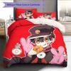 Toilet‑Bound Hanako‑kun2 Pattern Bedding Quilt Set  Home Decoration  Gift (1 * duvet cover + 2 * pillowcase  without core)