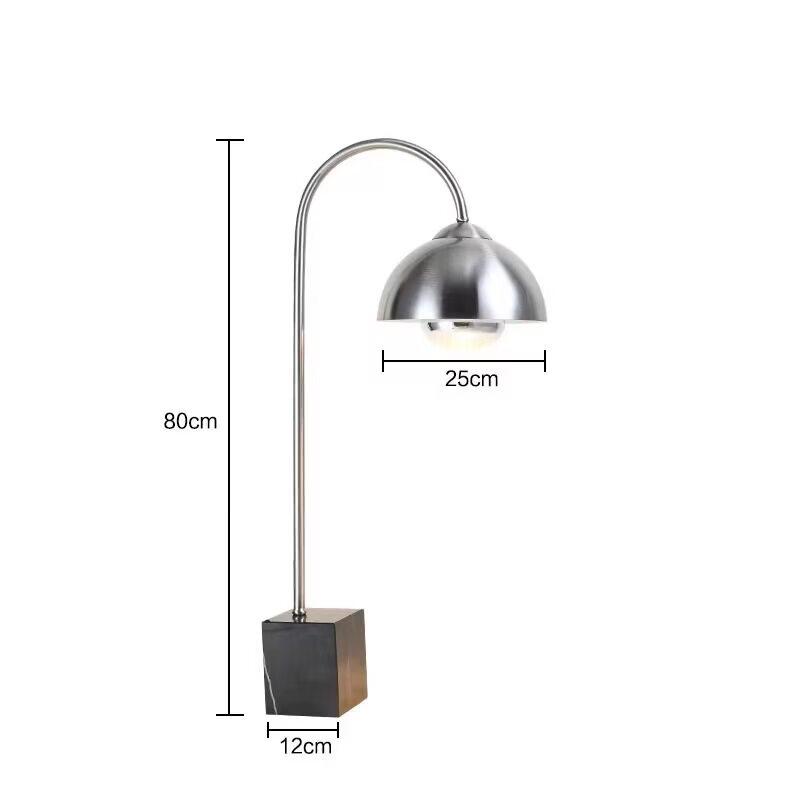 Silver & Black Marble Desktop Food Warming Lamp