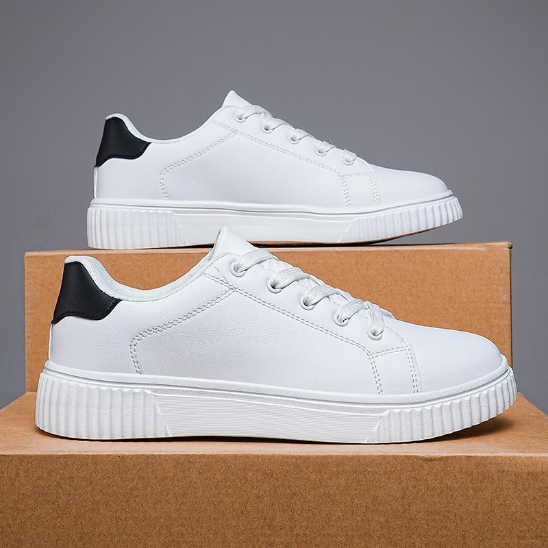 Autumn and winter large size 48 men and women with the same leather surface waterproof casual sports shoes youth casual board shoes cold sticky shoes