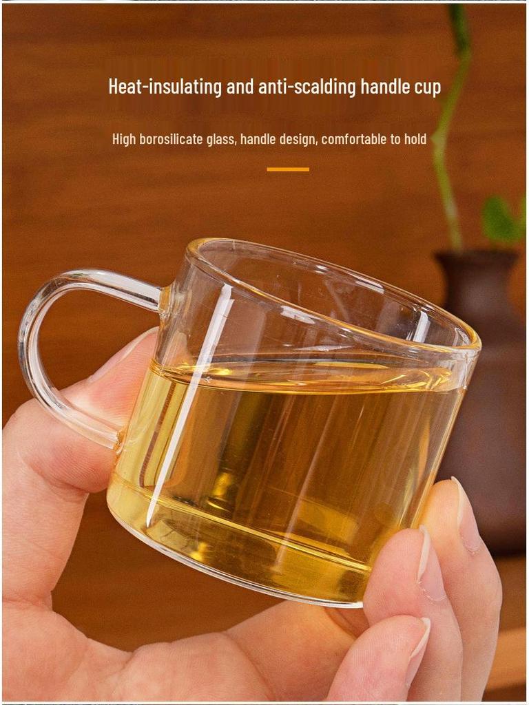 Heat-Resistant Glass Kung Fu Tea Set with Teacup, Teapot & Gaiwan - Automatic Household Set