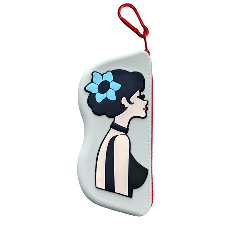 Modische Tragbare Multifunktionale Brillen Tasche Wasserdicht Staubdicht Münzbeutel Silikon Kleine Gegenstände Taschen Brillenetui für Reisen