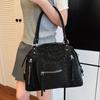 Xeie Thuk Handbag Unisex Large Capacity Multi Pocket Daily Casual