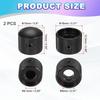 uxcell Dual Concentric Stack Control Knobs Universal Metal Volume Tone Audio Control Knobs with Wrench for Electric Guitar Black 2-Pack 1/4" Bass,