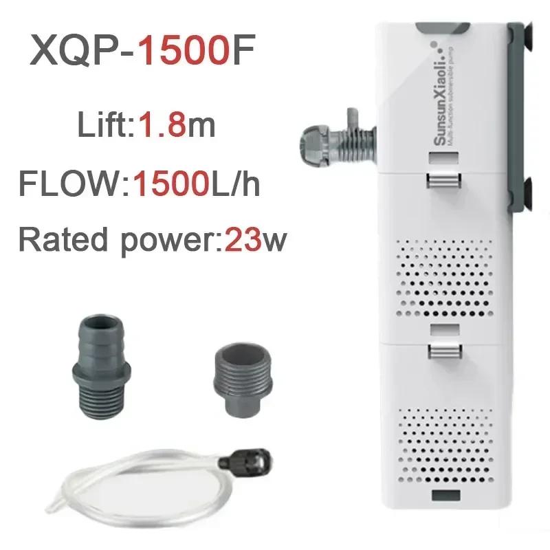 Fish Tank 3-In-1 Submersible Pump Aquarium Filter Air Oxygen Wave Pump Internal Powerhead Essential Aquarium Supplies Equipment