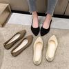 Fashion Women Flat Shoes Pointed Toe Solid Color Knitted Slip on Ladies Shoes Casual Breathable Ballet Women Flat Shoes Loafers Women