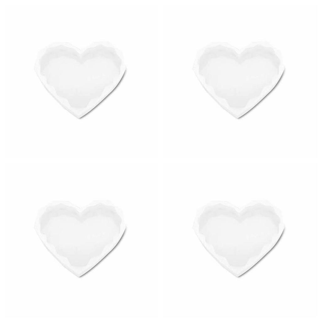 Mats  Edge Placemat Heart Shaped Coaster Mold Pad Clay Tools Tray Mould Resin Casting Mold