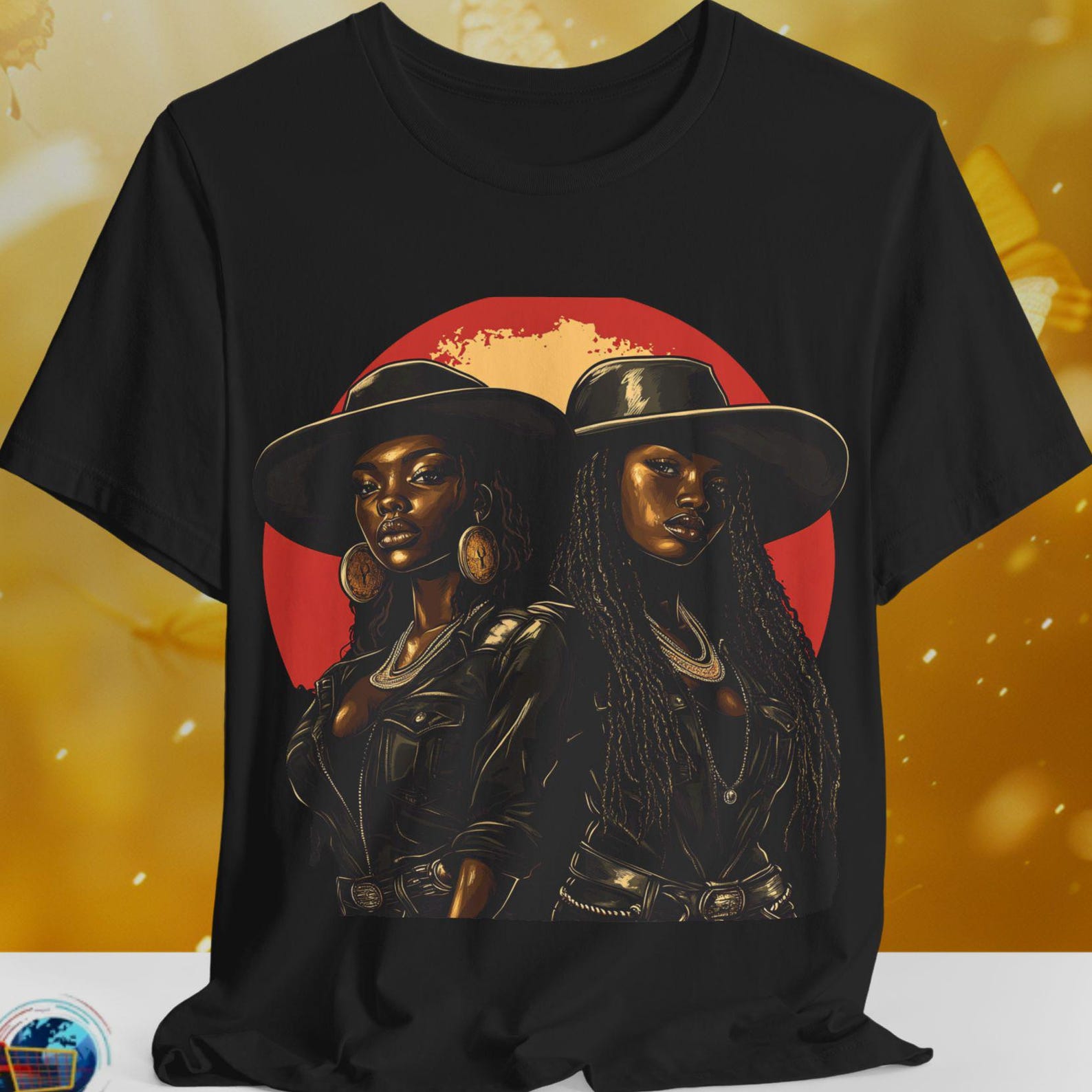 Black Cowgirl Shirt | African American Western Tee | Melanin Rodeo Queen T-Shirt | Badass Cowgirl Sisters Apparel | Country Girl Fashion L