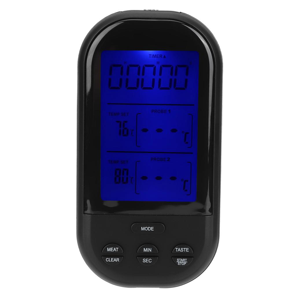 Wireless Remote Food Thermometer with Dual Probe Kitchen Cooking Barbecue Grill Accessory(TSK32B