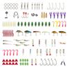 101PCS Fishing Lures Tackle Mixed Hard Baits Soft Baits Popper Crankbait VIB Topwater Floating Fishing Lures Hooks Fishing Accessories Kit Set with St
