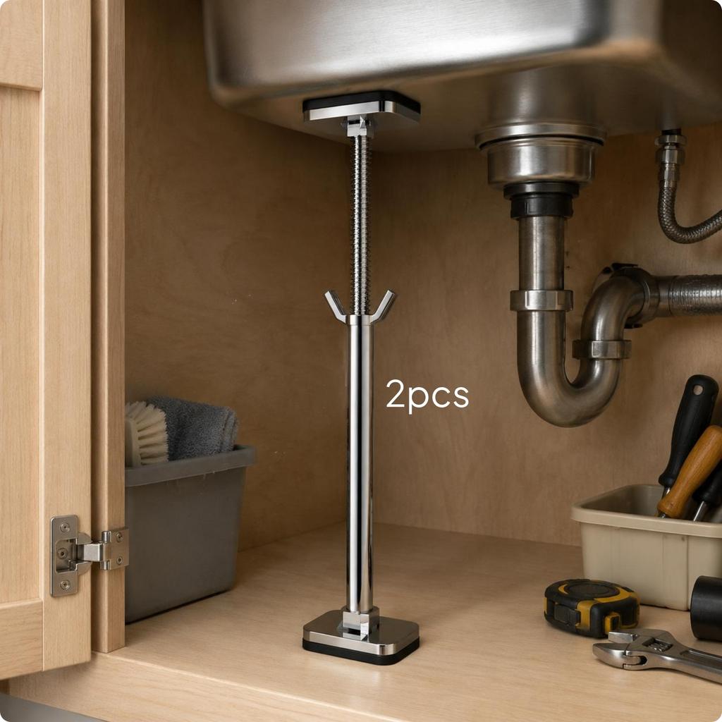 Under-Mount Sink Support Brace Heavy Duty Undermount Sink Bracket Home Repair Hardware Universal Fit Space Saving for Bathroom