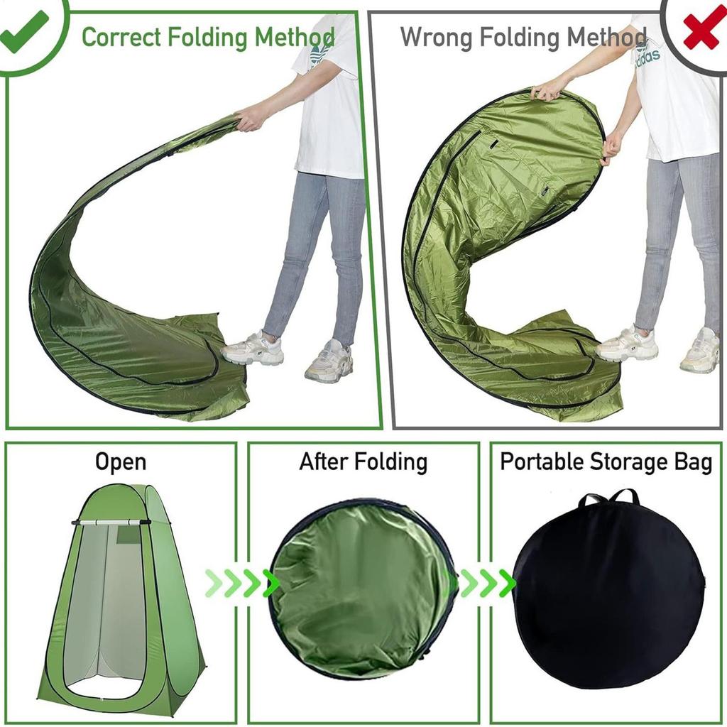 Portable Outdoor Privacy Shower Tent/ Movable Toilet/Enclosure Warm Bathing Shelter/camping Shower/ Sun Rain Shelter