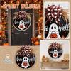 Halloween Door Sign - Wooden Hanging Decoration for Party and Home Decor