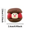 Cartoon Chocolate Bakery Series Resin Miniatures Home Accessories Kawaii Cupid Cat Figurines Japan Style for Valentine Gifts