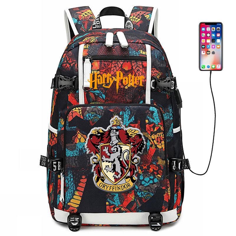 Magic School Usb Student School Bag Harry Potter Backpack Men S And Women S Casual Travel Bag