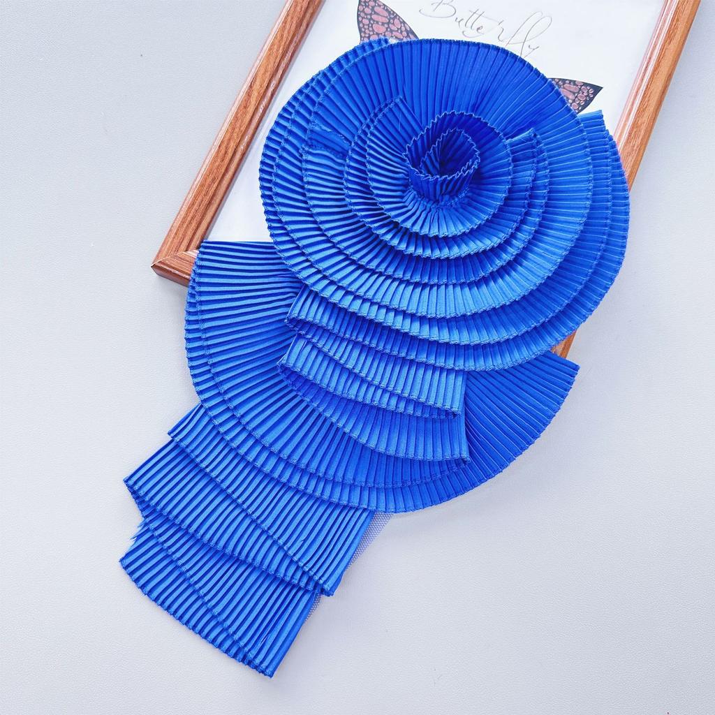 Folded Handmade Three-Dimensional Flower Accessories Clothing Dress Skirt Large Flower Decoration Corsage Cloth Sticker Accessories