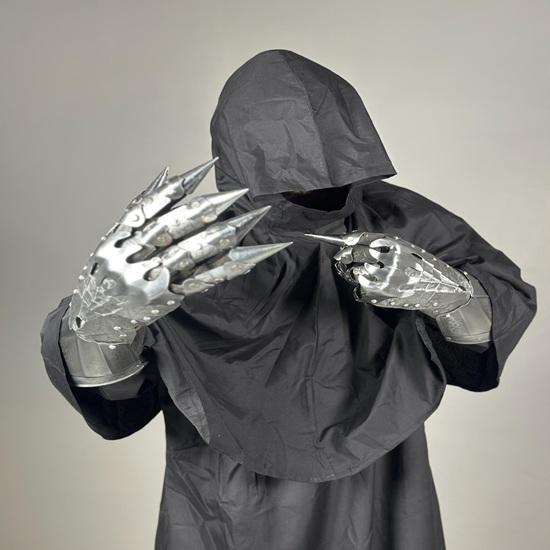 Nazgul Costume Halloween Outfit Ringwraith Robes Rider Costume Gowns Ring Wraith Cosplay Witch King of Angmar Costume Medieval Armor