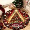 Christmas Round Rugs: Decorate Your Home with Magical Tree & Santa Designs! Bedroom room floor mats New Year home decoration