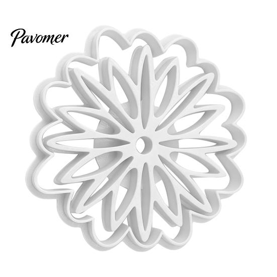 Kitchen Baking Accessories 3D Printed Flower Cookie Cutter, Petal Patterns Safe PLA Mold, DIY Craft Clay Molds Reusable Crafts Embossing Tool
