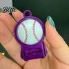 Can Opener for Nails Baseball Shaped Bottle Cans Bottles Portable Keychain Tab Tool Manicure Protection & Easy Opening Gifts Sports Fans Pull