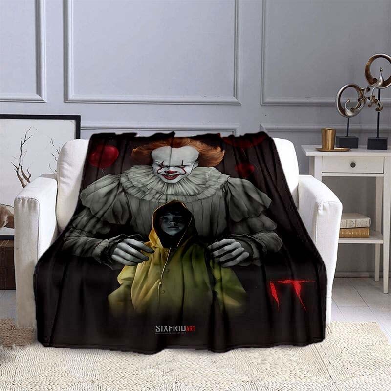 Stephen King's IT : Chapter Two Print Blanket Sofa Bed Blanket Super Soft Warm Blanket Cover Flannel Throw Blanket