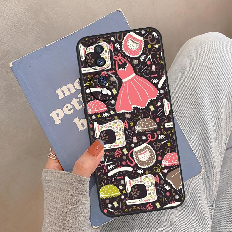 sewing machine tailor pattern Case For Honor Magic 8 Pro 5 6 7 Lite Cover For Honor 200 400 90 70 50 X8a X8b X9a X9b X9c