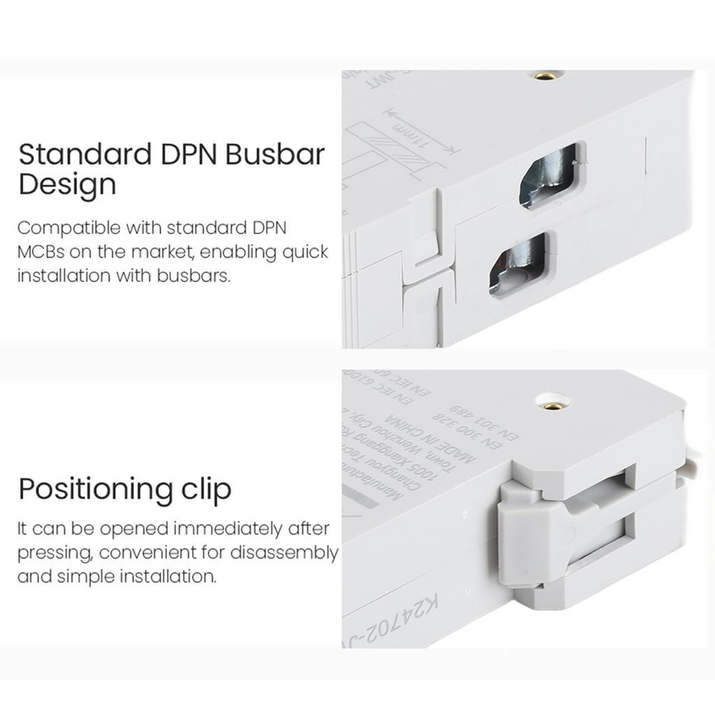 For Tuya Wifi 35mm DIN RAIL Switch Intelligent Meter Circuit Breaker LED Energy Meter KWh Power Timer Relay APP Control