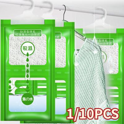 10PCS Moisture Absorber Hanging Bag Moldproof Wardrobe Antihumidity Bags Dry Bag Dehumidification for Closet Indoor Desiccant