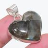 Labradorite Gemstone Handmade 925 Sterling Silver Jewelry Pendant 1.38" KJ-1314