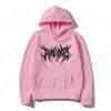 Felpa con Cappuccio Gotica Uomo Donna Felpe alla Moda Autunno Inverno Pile Streetwear Top