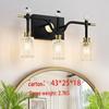 Retro Crystal Wall Lamp for Vanity, Living Room, Bedroom, or Study