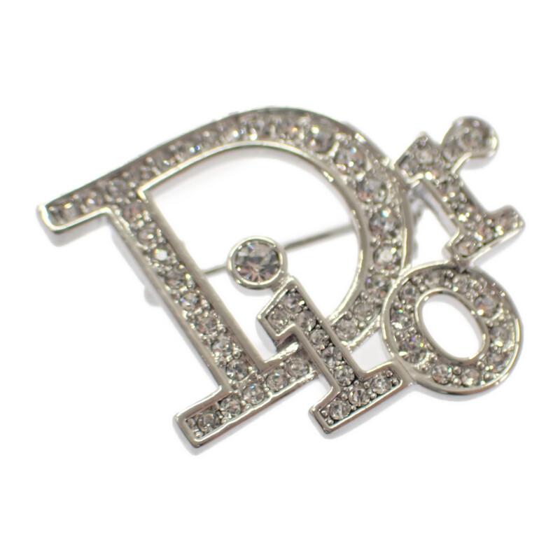 Dior Brooch Silver metal/Rhinestone Women