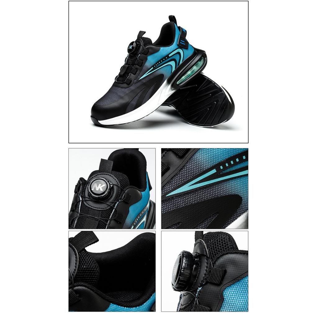 Schwarze Arbeitsschuhe, Herren Anti-Quetsch Anti-Durchstich, Rutschfest Geruchsneutral Arbeitsschutzschuhe, Sicherheitsschutz Anti-Quetsch Herrenschuhe