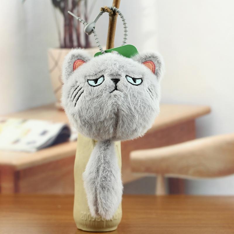 1 Piece Girl Backpack Doll Decoration Cute Plush Cat Doll Pendant Couple Bag Keychain Decorative Gift